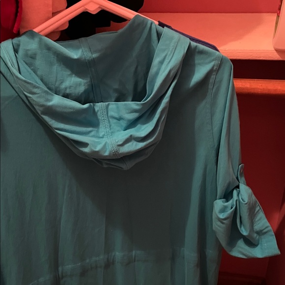 Lands' End Aqua green swim cover up. - Picture 3 of 3
